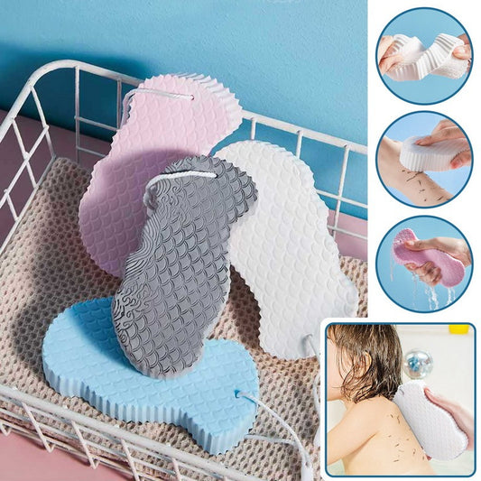 3D Body Rubbing Sponge bethroom Fish Scale Pattern Three-dimensional Bath Ball