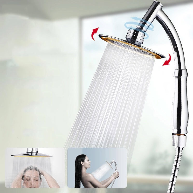 Shower bathroom Head 6inch Pressurized Hand-held Overhead Universal Shower Head Shower Set