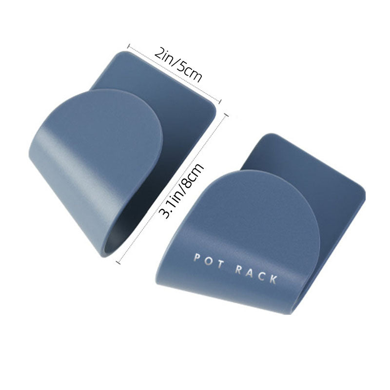 Simple Pot kitchen Cover Rack Wall-mounted Household Non-punching Multifunctional Pot Cover Shelf