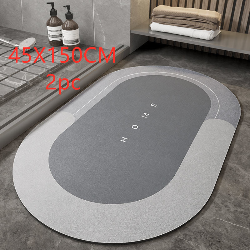 Napa Skin Super Absorbent Bathroom Mat Quick Drying Bathroom Rug Modern Simple Non-slip Floor Carpets Home Oil-proof Kitchen Mat