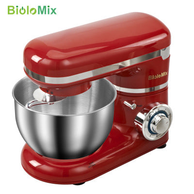 1200W 4L Stainless kitchen Steel Bowl 6-speed Kitchen Food Stand Mixer Cream Egg Whisk Blender Cake Dough Bread Mixer Maker Machine