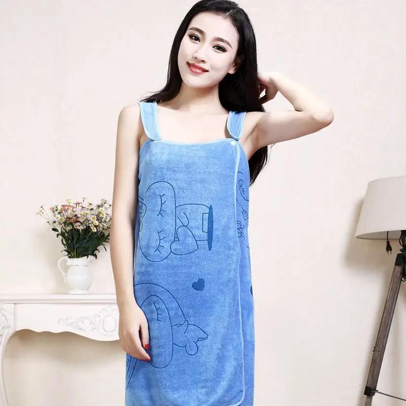 Bath towel ladies suspenders bathroom