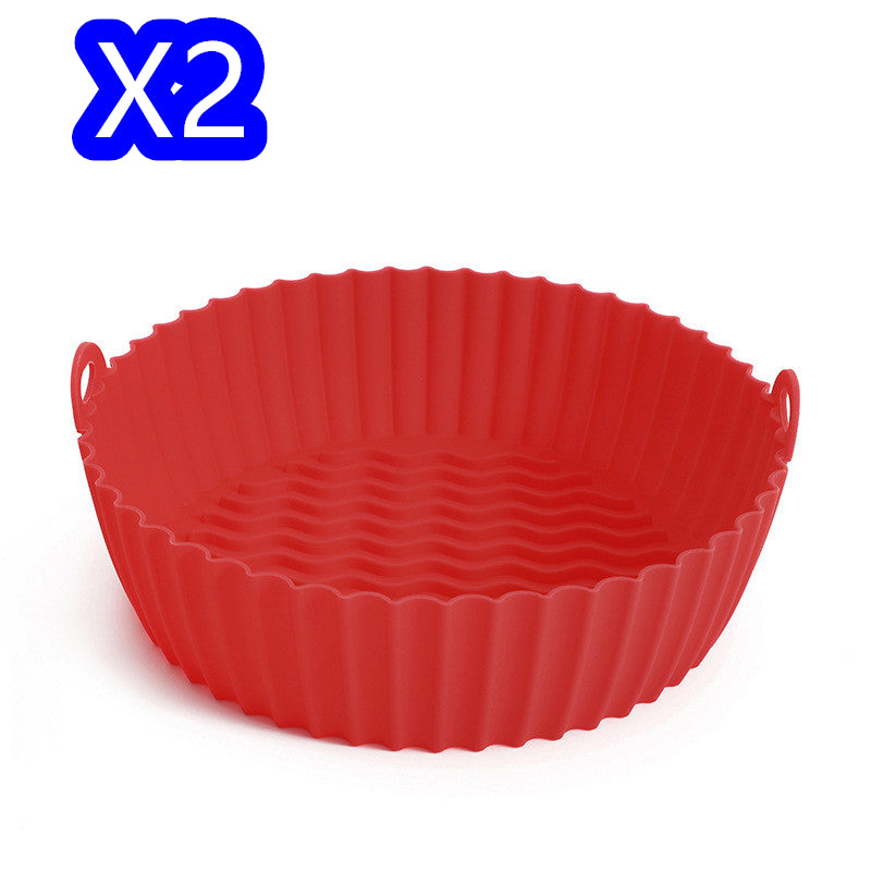 Silicone Basket kitchen Pot Tray Airfryer Liner For Air Fryer Reusable Container Accessories Pan Baking Mold Canister Shape Protector