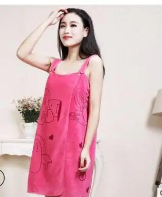 Bath towel ladies suspenders bathroom