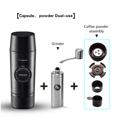 Mini Espresso Coffee Maker kitchen Portable Rechargeable  Mech
