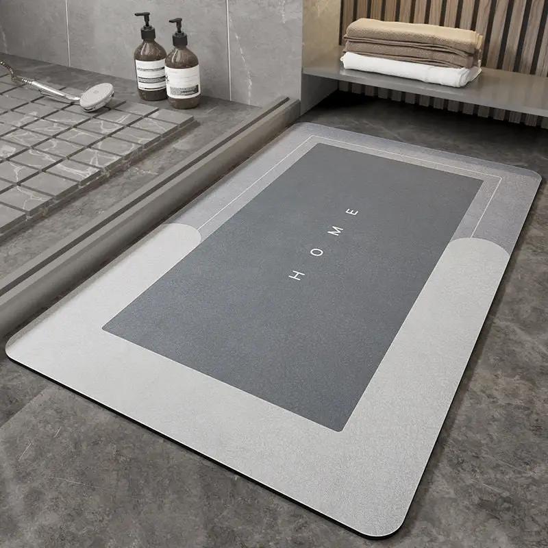 Napa Skin Super Absorbent Bathroom Mat Quick Drying Bathroom Rug Modern Simple Non-slip Floor Carpets Home Oil-proof Kitchen Mat