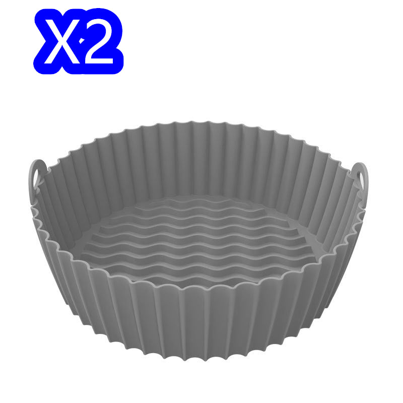 Silicone Basket kitchen Pot Tray Airfryer Liner For Air Fryer Reusable Container Accessories Pan Baking Mold Canister Shape Protector