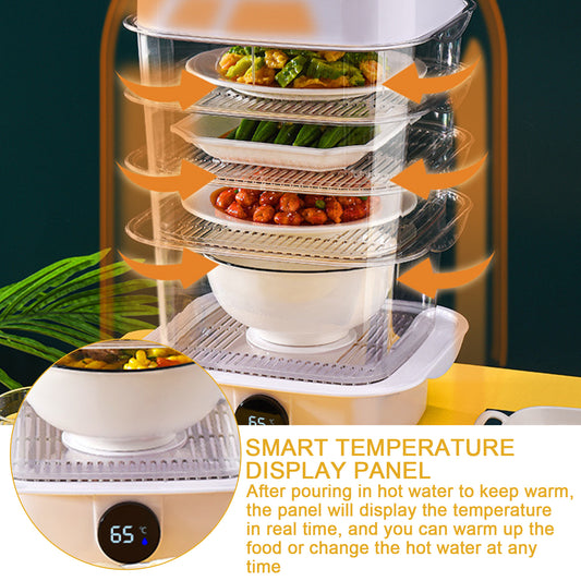 Multi-layer kitchen  Dish Cover Heat Preservation Kitchen Cover Dining Table Leftover Storage Box Transparent Stack Cooking Hood Steamer