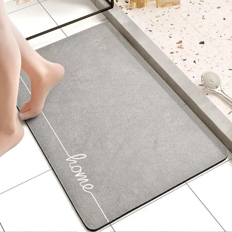 Napa Skin Super Absorbent Bathroom Mat Quick Drying Bathroom Rug Modern Simple Non-slip Floor Carpets Home Oil-proof Kitchen Mat
