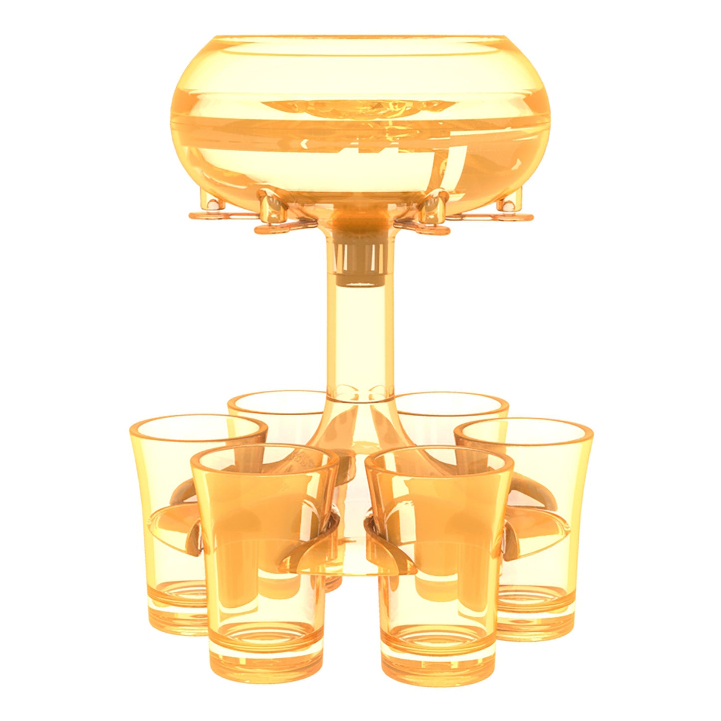 6-Shot Glass Dispenser Holder pool Wine Whisky Beer Dispenser Rack Bar Accessory Drinking Party Games Glass Dispenser