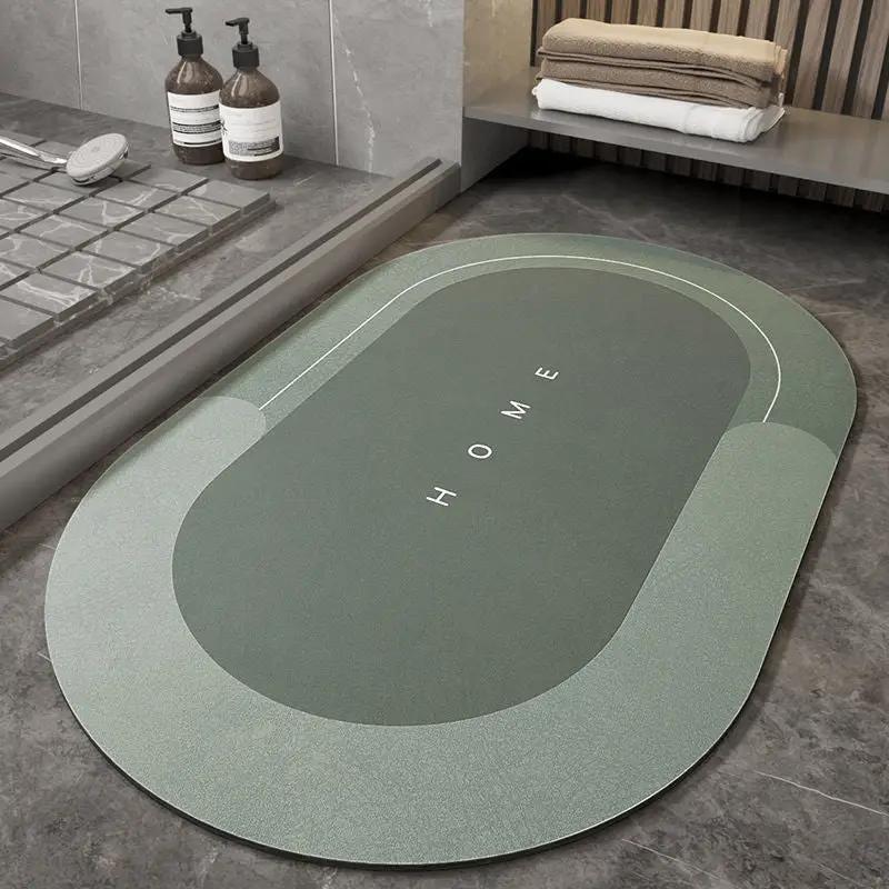 Napa Skin Super Absorbent Bathroom Mat Quick Drying Bathroom Rug Modern Simple Non-slip Floor Carpets Home Oil-proof Kitchen Mat