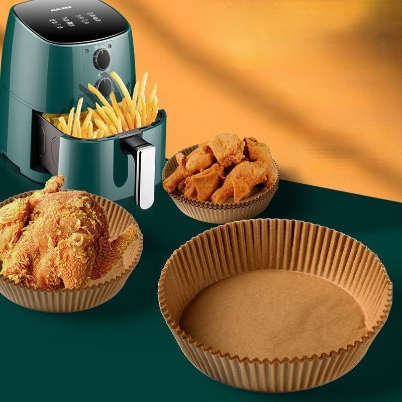 Air Fryer Paper Food kitchen Disposable Paper Liner Airfryer Kitchen Cookers Oil-proof Barbecue Plate Steamer Fryer Baking Accessories