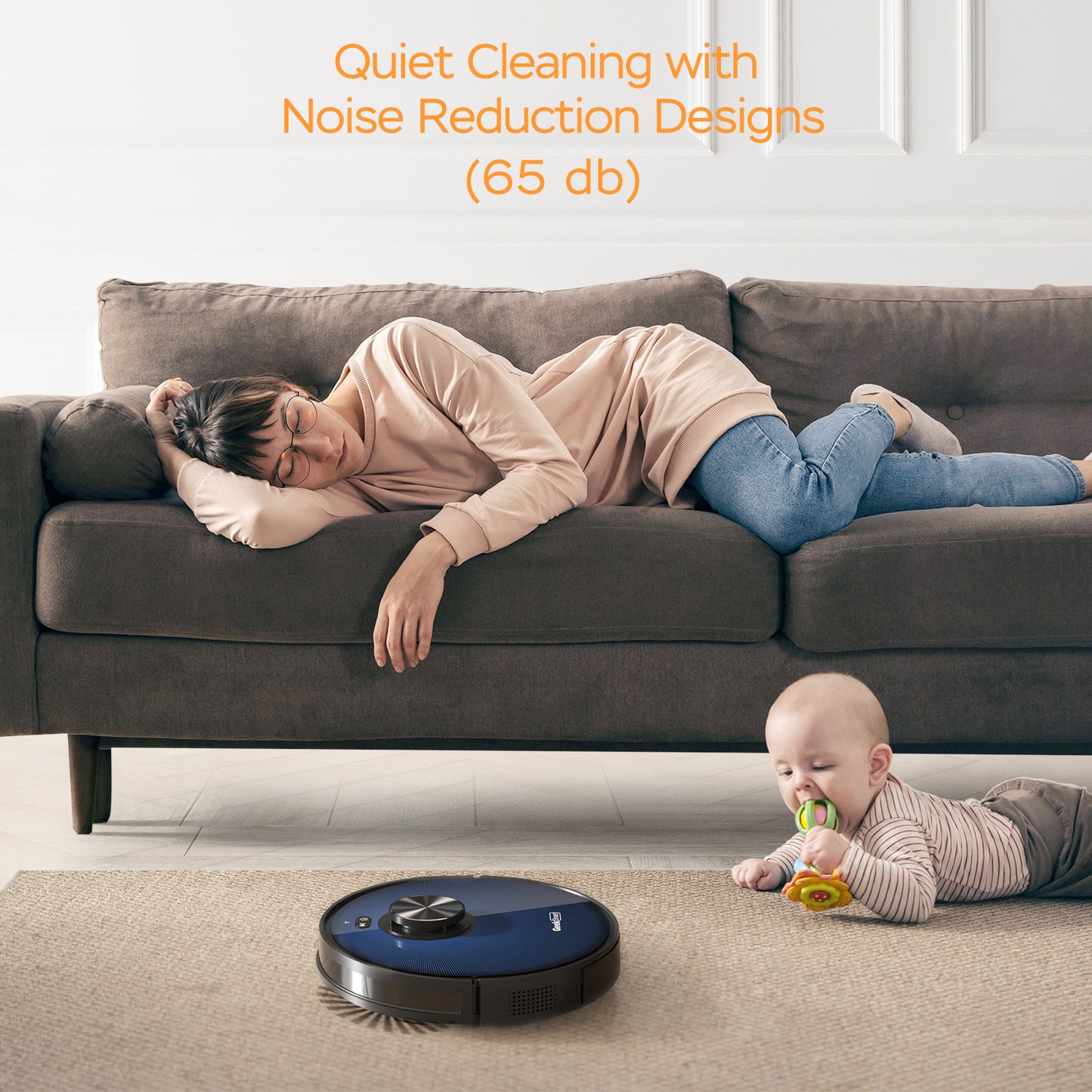 Geek appliances Smart L7 Robot Vacuum Cleaner And Mop, LDS Navigation, Wi-Fi Connected APP, Selective Room Cleaning,MAX 2700 PA Suction, Ideal For Pets And Larger Home Banned From Selling On Amazon
