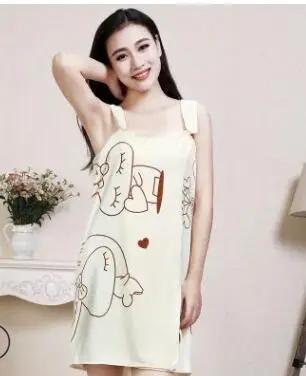 Bath towel ladies suspenders bathroom