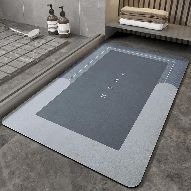 Napa Skin Super Absorbent Bathroom Mat Quick Drying Bathroom Rug Modern Simple Non-slip Floor Carpets Home Oil-proof Kitchen Mat