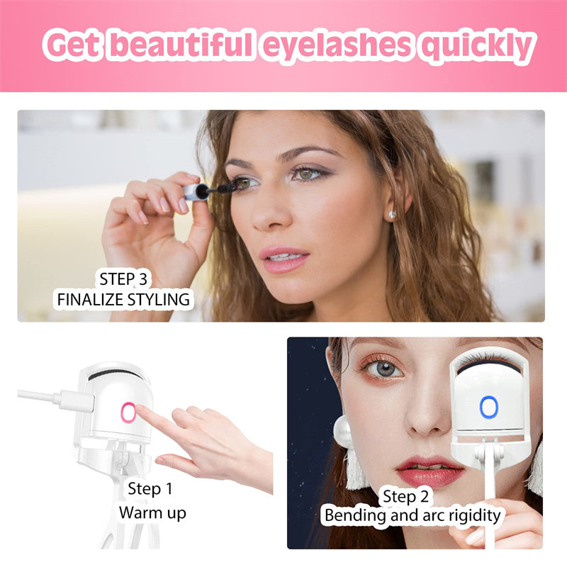 Heated body Eyelash Curler Electric Temperature Control Mini Eyelash Curler Electric Portable Charging