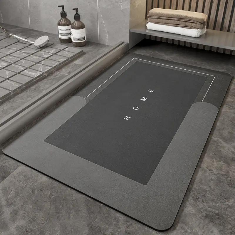 Napa Skin Super Absorbent Bathroom Mat Quick Drying Bathroom Rug Modern Simple Non-slip Floor Carpets Home Oil-proof Kitchen Mat