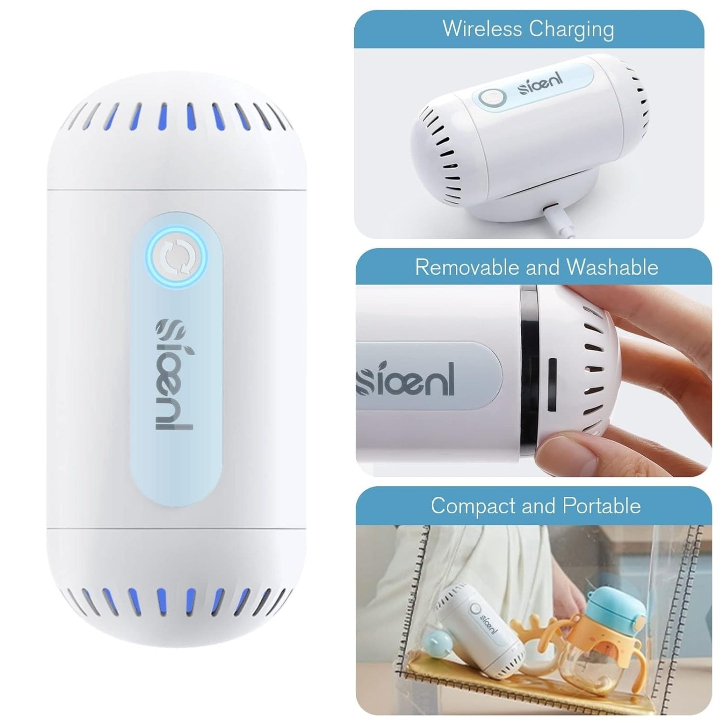 Fruit And Vegetable kitchen Cleaning Machine 5000 MAh Ultrasonic Capsule Washing Machine