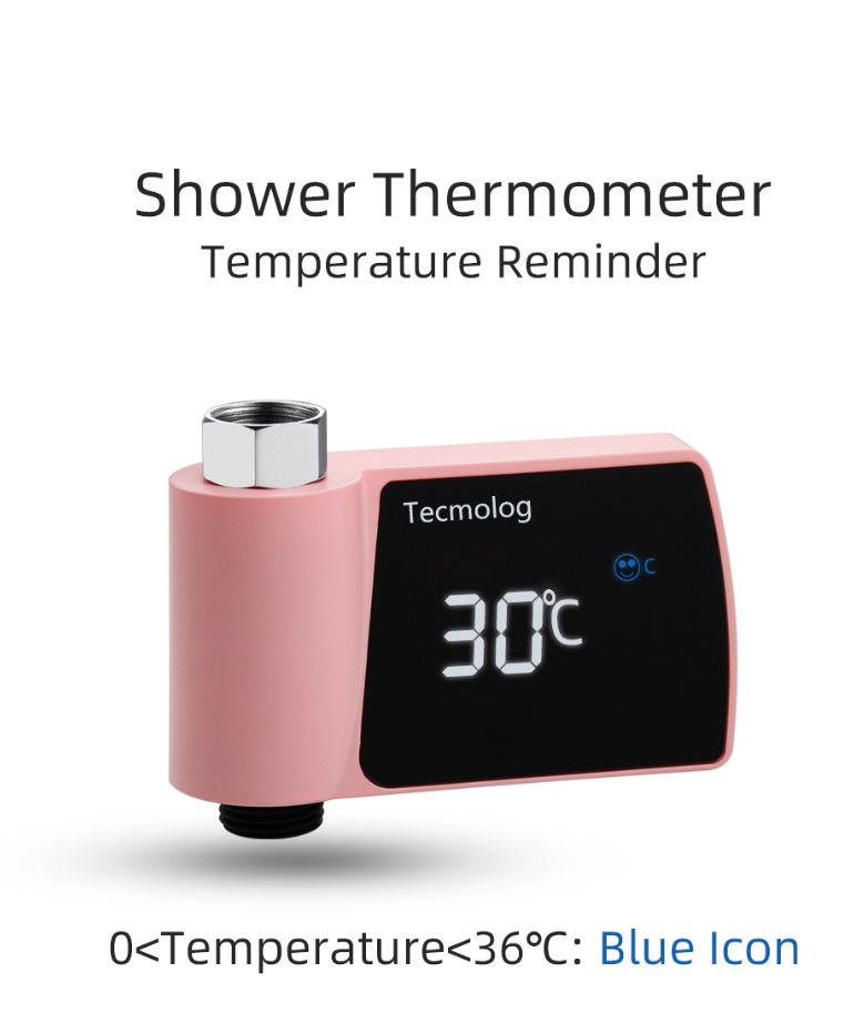 Plastic Visual bathroom Shower Faucet No Power Consumption Water Thermometer Bath