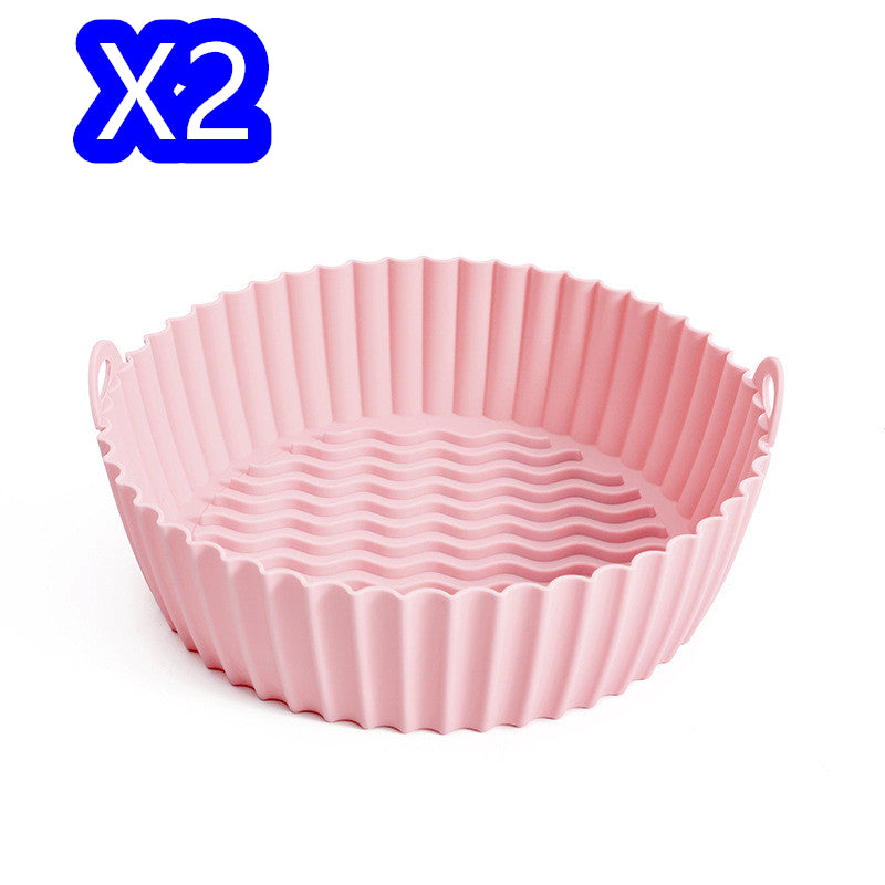 Silicone Basket kitchen Pot Tray Airfryer Liner For Air Fryer Reusable Container Accessories Pan Baking Mold Canister Shape Protector