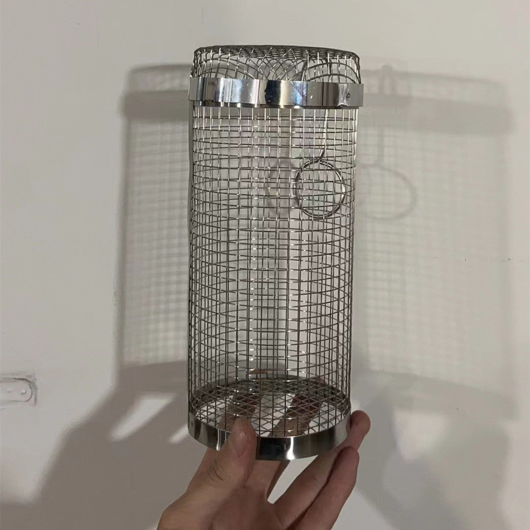 Rolling Grilling Basket kitchen Metal BBQ Barbecue Basket Net Portable Outdoor Camping Barbecue Rack Kitchen Gadgets