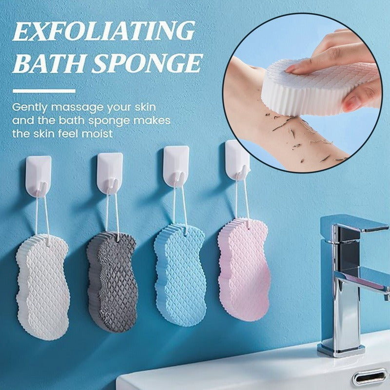 3D Body Rubbing Sponge bethroom Fish Scale Pattern Three-dimensional Bath Ball