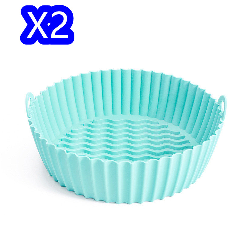 Silicone Basket kitchen Pot Tray Airfryer Liner For Air Fryer Reusable Container Accessories Pan Baking Mold Canister Shape Protector