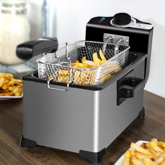 Household 3L kitchen  French Fries Electromechanical Fryer