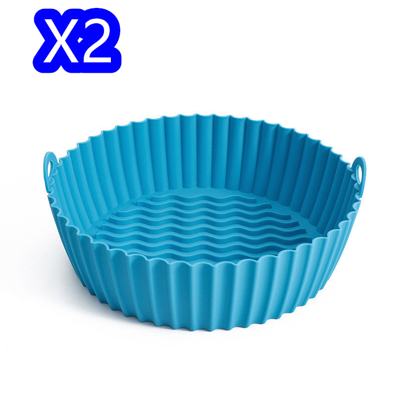 Silicone Basket kitchen Pot Tray Airfryer Liner For Air Fryer Reusable Container Accessories Pan Baking Mold Canister Shape Protector