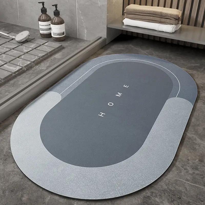 Napa Skin Super Absorbent Bathroom Mat Quick Drying Bathroom Rug Modern Simple Non-slip Floor Carpets Home Oil-proof Kitchen Mat
