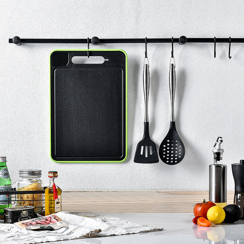 Double-side kitchen  Cutting Board With Defrosting Function Chopping Board Kitchen Grinding Cutting Board With Knife Sharpener