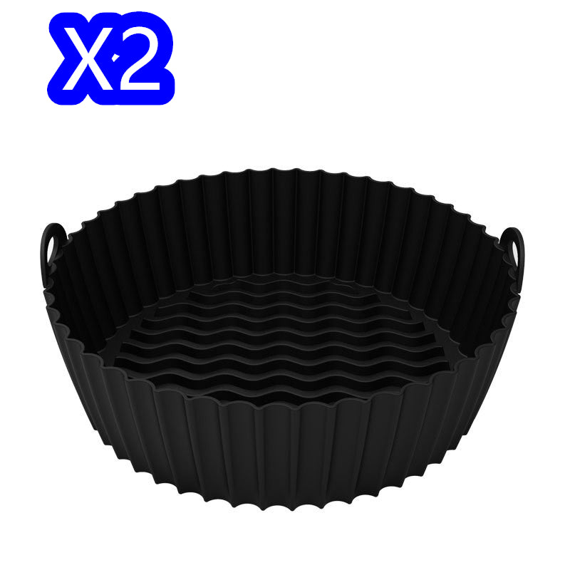 Silicone Basket kitchen Pot Tray Airfryer Liner For Air Fryer Reusable Container Accessories Pan Baking Mold Canister Shape Protector