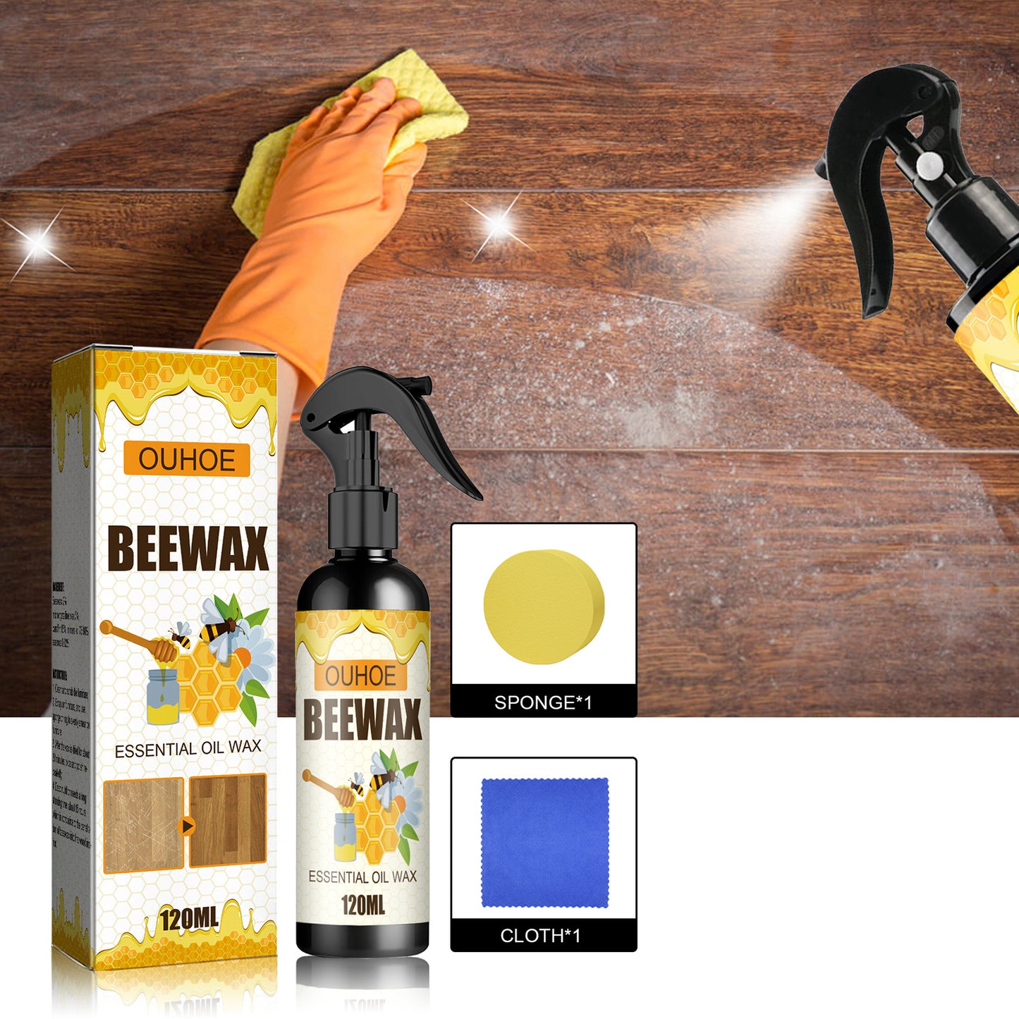 Furniture Bee Furniture appliances Floor Care Polishing Maintenance Wax Spray